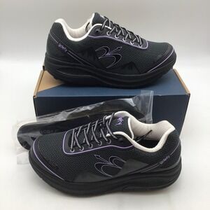 Gravity Defyer Mighty Walk Womens Size 11 Black Purple VersoShock Sneakers NEW
